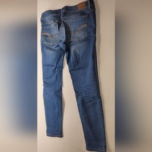 American Eagle outfitters super stretch X size 8 blue Jeans